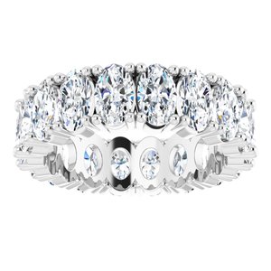 14K White Gold 3 1/4 CTW Lab-Grown Diamond Eternity Band Size 4