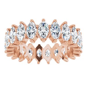 14K Rose Gold 2 3/4 CTW Natural Diamond Eternity Band Size 4