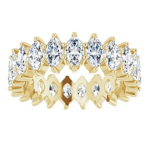 14K Yellow Gold 2 3/4 CTW Natural Diamond Eternity Band Size 4