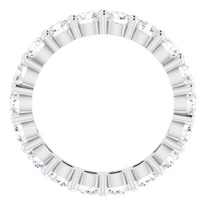 10K White Gold 1 5/8 CTW Lab-Grown Diamond Eternity Band Size 4.25