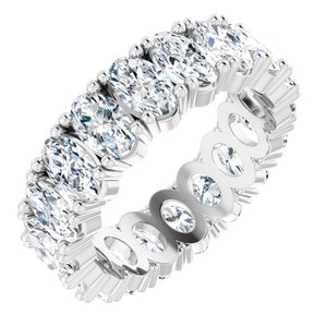 14K White Gold 3 1/4 CTW Lab-Grown Diamond Eternity Band Size 4.25