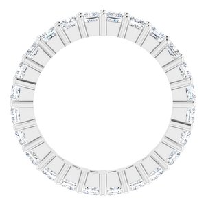 10K White Gold 1 3/4 CTW Natural Diamond Eternity Band Size 4.25