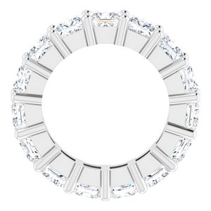 10K White Gold 6 CTW Lab-Grown Diamond Eternity Band Size 4.25