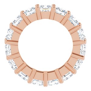 10K Rose Gold 6 CTW Natural Diamond Eternity Band Size 4.25