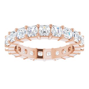 14K Rose Gold 2 1/8 CTW Lab-Grown Diamond Eternity Band Size 4