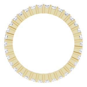 14K Yellow Gold 3/4 CTW Lab-Grown Diamond Eternity Band Size 4