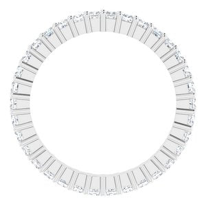 Platinum 3/4 CTW Lab-Grown Diamond Eternity Band Size 4