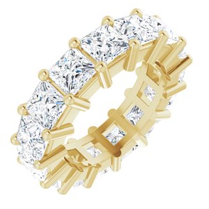 14K Yellow Gold 6 CTW Lab-Grown Diamond Eternity Band Size 4