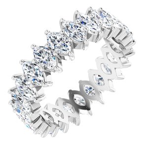 Platinum 2 1/8 CTW Natural Diamond Eternity Band Size 4