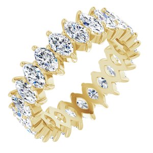 14K Yellow Gold 2 1/8 CTW Natural Diamond Eternity Band Size 4