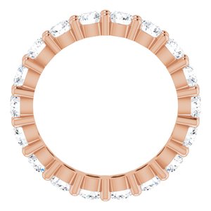 10K Rose Gold 1 5/8 CTW Lab-Grown Diamond Eternity Band Size 4