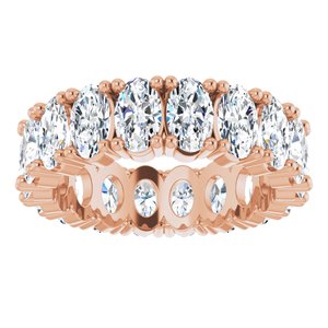14K Rose Gold 4 1/2 CTW Natural Diamond Eternity Band Size 4.25