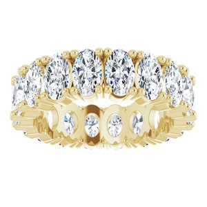 10K Yellow Gold 3 1/4 CTW Lab-Grown Diamond Eternity Band Size 4.25