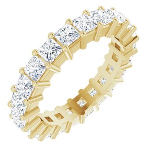 10K Yellow Gold 2 CTW Lab-Grown Diamond Eternity Band Size 4