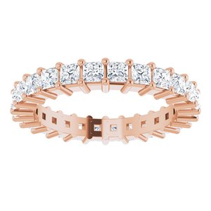10K Rose Gold 1 1/6 CTW Lab-Grown Diamond Eternity Band Size 4