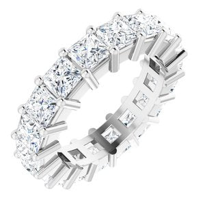 10K White Gold 3 5/8 CTW Lab-Grown Diamond Eternity Band Size 4