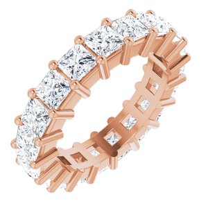 10K Rose Gold 3 1/8 CTW Natural Diamond Eternity Band Size 4