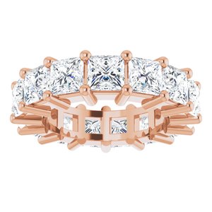 10K Rose Gold 6 CTW Lab-Grown Diamond Eternity Band Size 4.25
