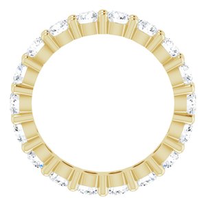 10K Yellow Gold 1 5/8 CTW Lab-Grown Diamond Eternity Band Size 4.5