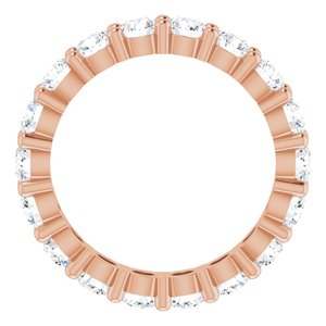 10K Rose Gold 1 5/8 CTW Lab-Grown Diamond Eternity Band Size 4.5