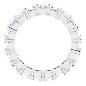 Platinum 3 CTW Lab-Grown Diamond Eternity Band Size 4.5