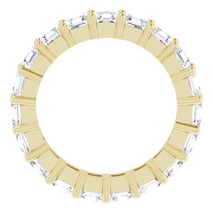 14K Yellow Gold 3 CTW Lab-Grown Diamond Eternity Band Size 4.5