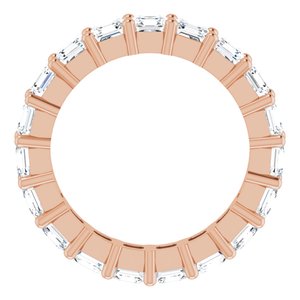 14K Rose Gold 3 CTW Lab-Grown Diamond Eternity Band Size 4.5