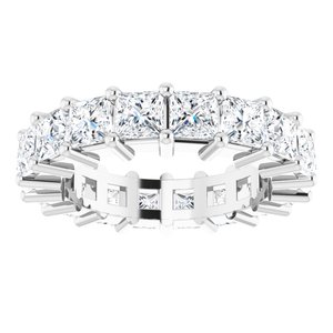 10K White Gold 3 5/8 CTW Lab-Grown Diamond Eternity Band Size 4.5