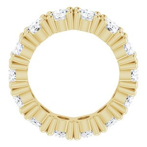 14K Yellow Gold 5 1/5 CTW Natural Diamond Eternity Band Size 4.25
