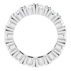14K White Gold 5 5/8 CTW Lab-Grown Diamond Eternity Band Size 4.25