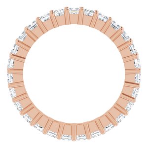10K Rose Gold 1 1/5 CTW Lab-Grown Diamond Eternity Band Size 4.25