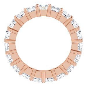 10K Rose Gold 3 1/8 CTW Natural Diamond Eternity Band Size 4.25