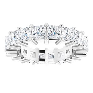 10K White Gold 3 5/8 CTW Lab-Grown Diamond Eternity Band Size 4.25