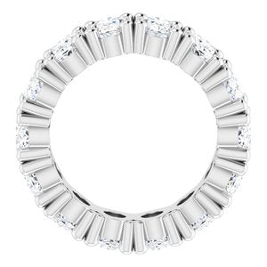 10K White Gold 5 1/5 CTW Lab-Grown Diamond Eternity Band Size 4.5