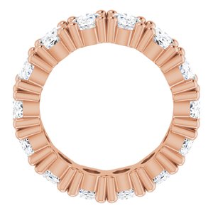 14K Rose Gold 5 1/5 CTW Natural Diamond Eternity Band Size 4.5
