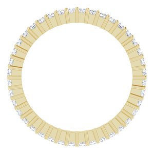 10K Yellow Gold 1/2 CTW Lab-Grown Diamond Eternity Band Size 4.5