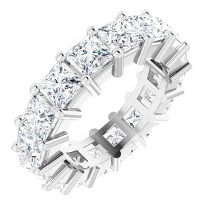 10K White Gold 4 1/2 CTW Lab-Grown Diamond Eternity Band Size 4.25