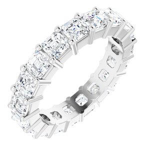 14K White Gold 3 CTW Lab-Grown Diamond Eternity Band Size 4.5