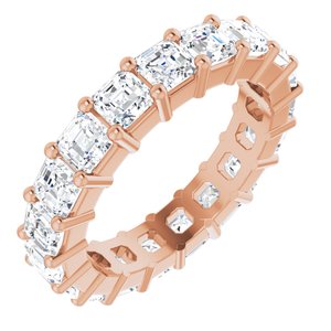 14K Rose Gold 3 CTW Lab-Grown Diamond Eternity Band Size 4.5