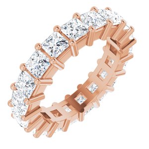 14K Rose Gold 3 1/8 CTW Lab-Grown Diamond Eternity Band Size 4.5