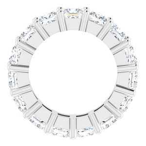 10K White Gold 6 CTW Natural Diamond Eternity Band Size 4.5