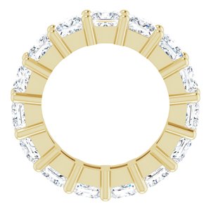 10K Yellow Gold 6 CTW Natural Diamond Eternity Band Size 4.5