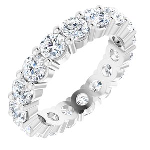 10K White Gold 2 1/2 CTW Lab-Grown Diamond Eternity Band Size 4.75