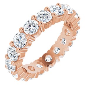 10K Rose Gold 2 1/2 CTW Lab-Grown Diamond Eternity Band Size 4.75