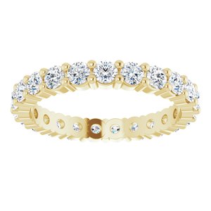 10K Yellow Gold 9/10 CTW Lab-Grown Diamond Eternity Band Size 4.5