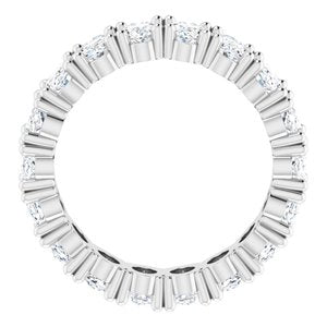 Platinum 4 1/2 CTW Natural Diamond Eternity Band Size 4.25