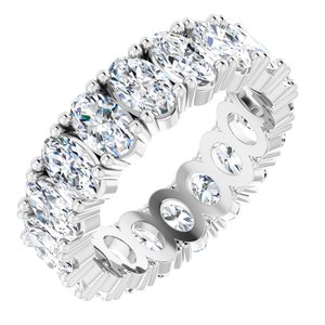 Platinum 3 1/4 CTW Lab-Grown Diamond Eternity Band Size 4.5