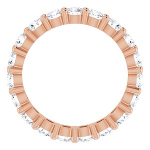 10K Rose Gold 1 1/3 CTW Lab-Grown Diamond Eternity Band Size 4.25