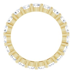 10K Yellow Gold 1 1/3 CTW Lab-Grown Diamond Eternity Band Size 4.25
