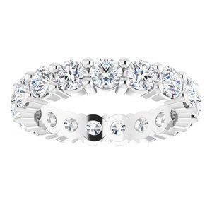 Platinum 2 CTW Lab-Grown Diamond Eternity Band Size 4.5